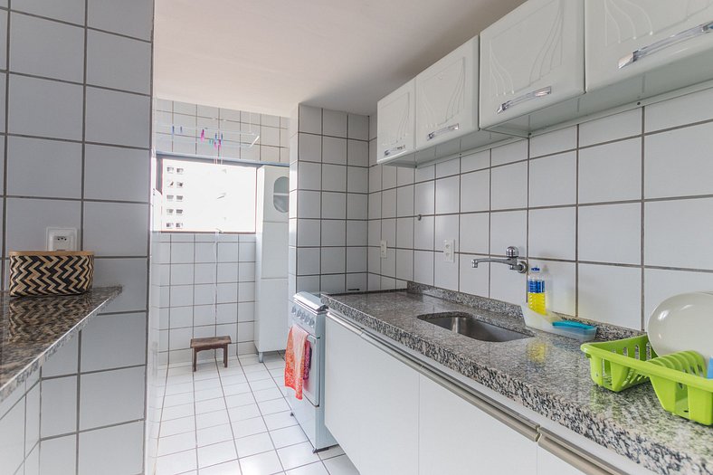 Apartamento 1 dormitorio con balcón en Boa Viagem