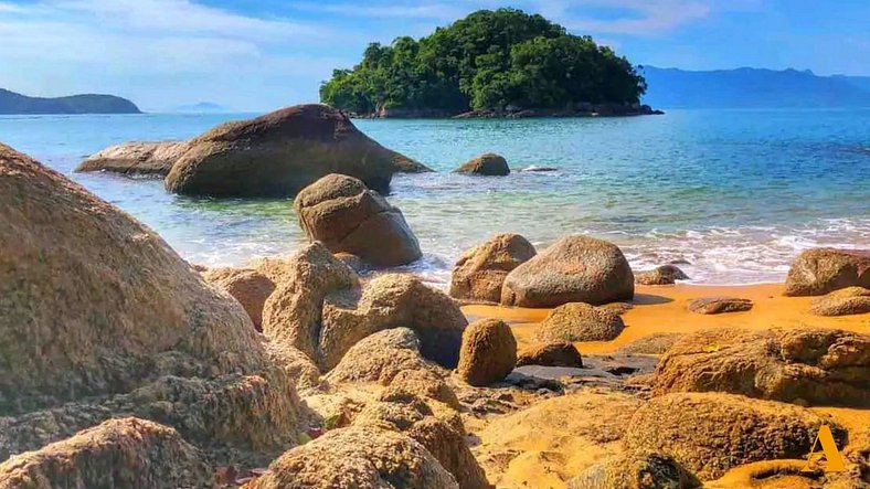 Casa con piscina privada en Praia do Massaguaçu