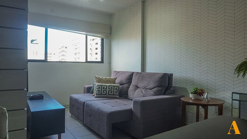 Comfortable 2 bedroom flat in Ponta Verde