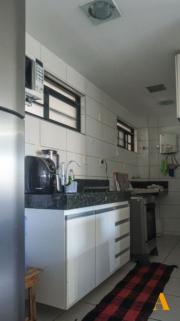 Confortável Flat com 2 quartos em Ponta Verde