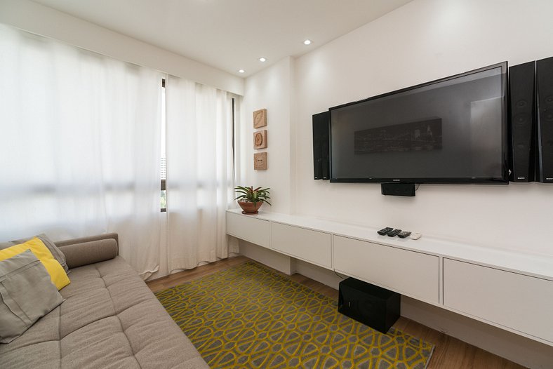 Excelente apartamento en Playa de Boa Viagem para hasta 4 pe