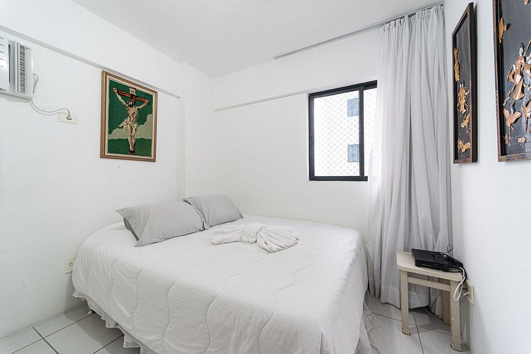 Flat 2 dormitorios + balcón cerca Praça Casa Forte el barrio